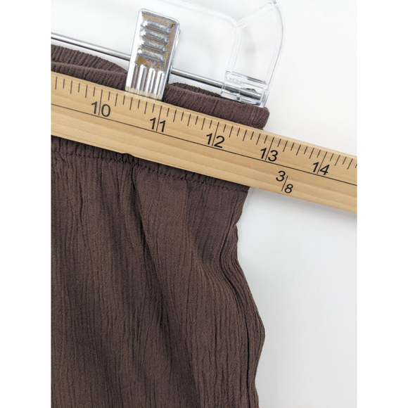 Babaton Pants Womens 2XS Brown Crinkle Pull On Elastic Waist‎ Lenzing Viscose - Picture 8 of 10